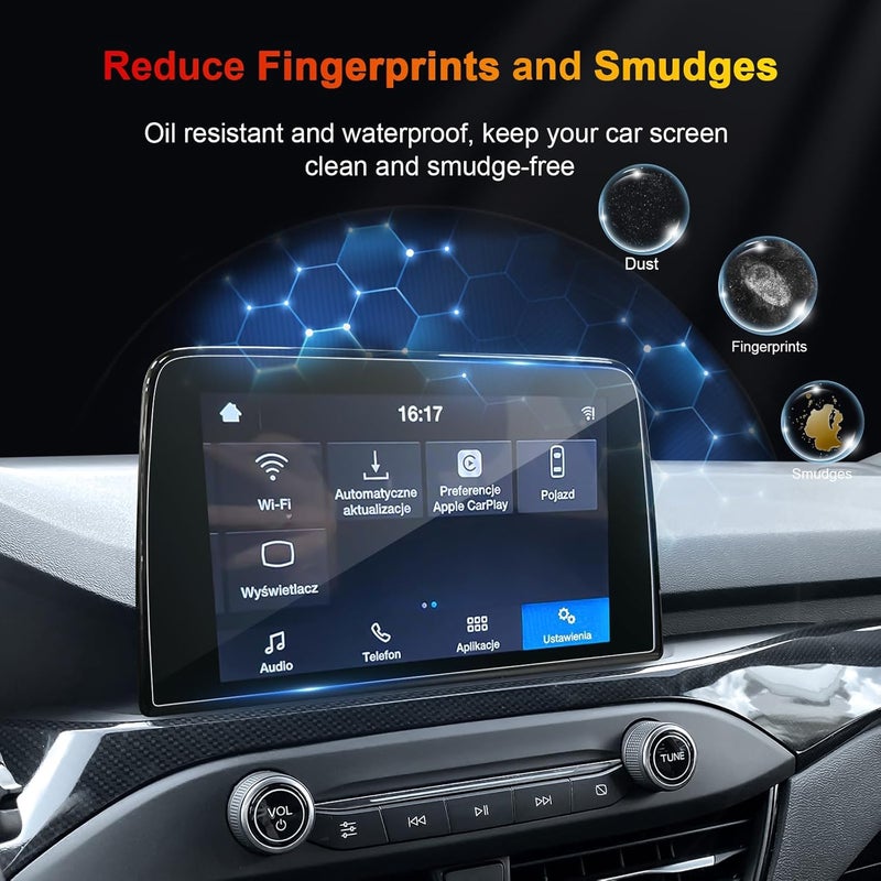 BSTW for 2020 Ford Escape Screen Protector for 2020-2025 Escape Active/ST-Line Select/Titanium SYNC 3 8" Touchscreen for 2025 Escape Accessories Tempered Glass Protective Film (Escape 8-In HD) - Image 3